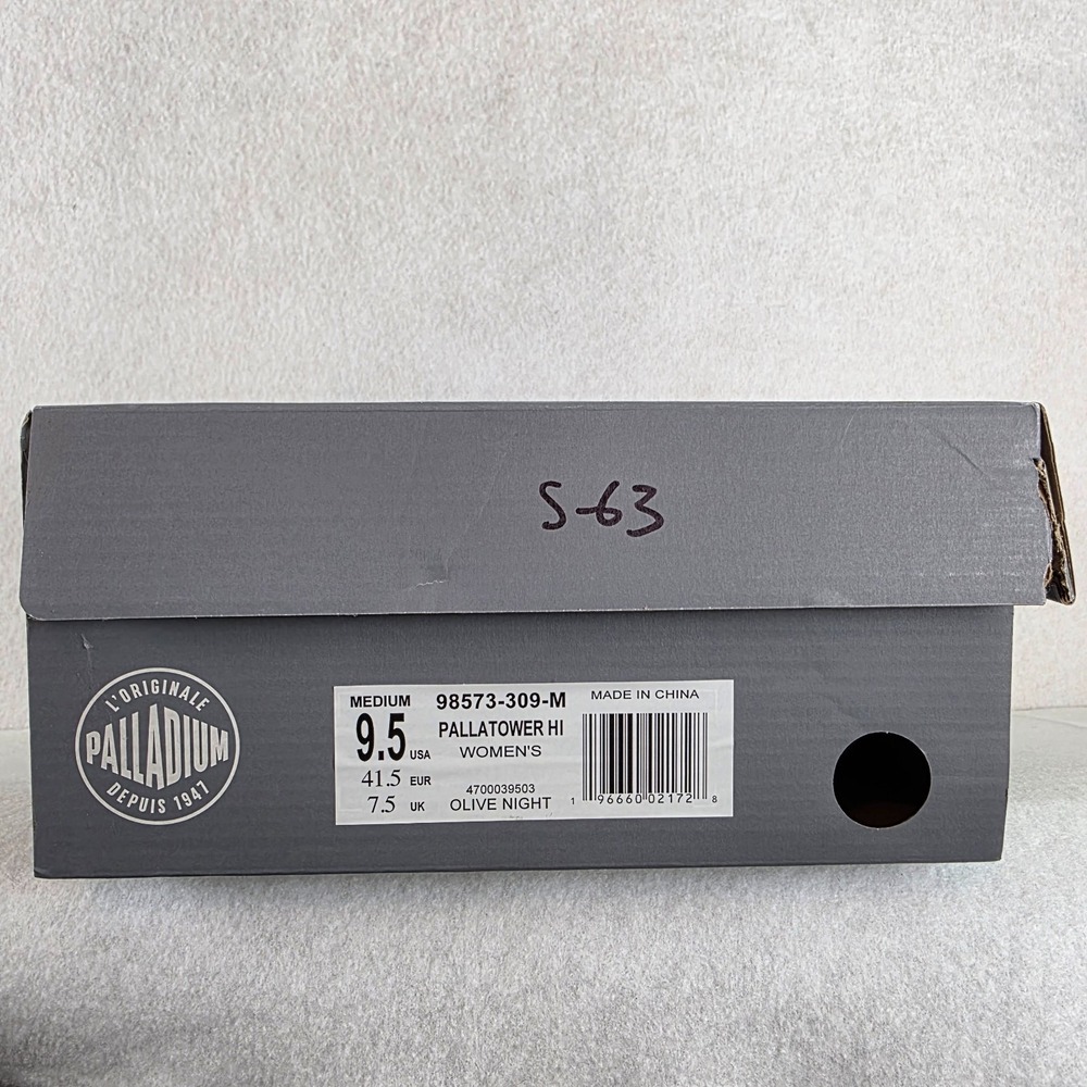 Palladium Pallatower Hi‎ Women's Platform Boots Size 9.5 Olive Night New in  Box - Picture 9 of 9